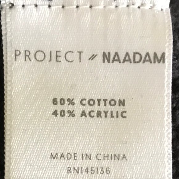 Project Naadam Black Mock Neck Ruffle Sweater XS - Picture 12 of 13